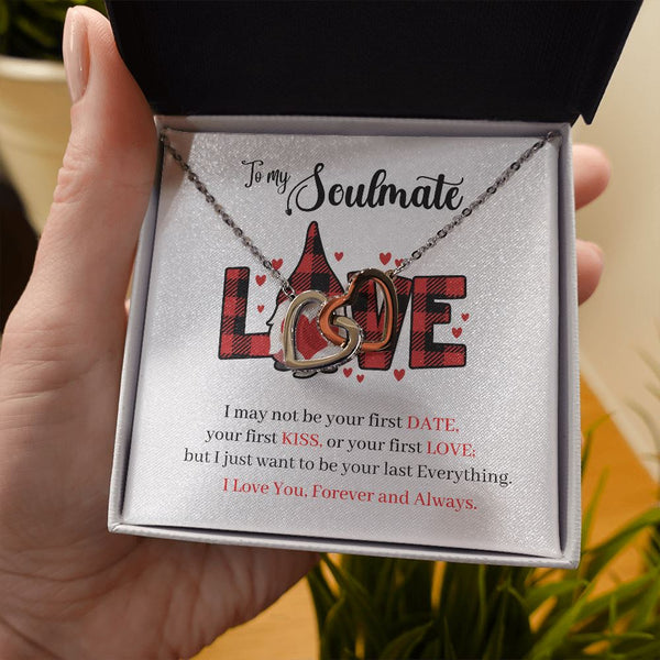 To My Soulmate - Interlocking hearts Necklace Jewelry ShineOn Fulfillment 