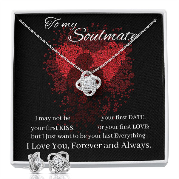 To my Soulmate - Love Knot Earring & Necklace Set! Jewelry ShineOn Fulfillment 