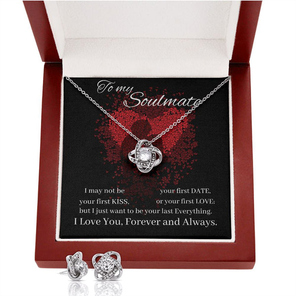 To my Soulmate - Love Knot Earring & Necklace Set! Jewelry ShineOn Fulfillment 