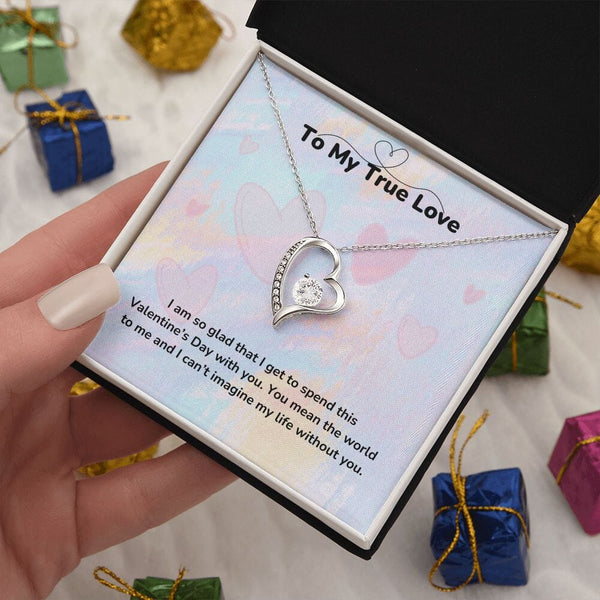 To My True Love - Forever Love Necklace - Jewelry ShineOn Fulfillment 
