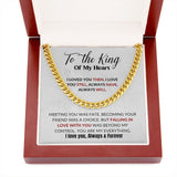 To the King of my Heart - Cuban Link Chain Necklace - (Exclusive Offer) Jewelry ShineOn Fulfillment 