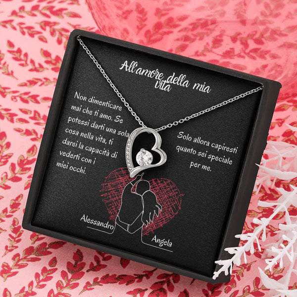 To The LOVE of My Life - Forever Love Necklace - Italian Jewelry ShineOn Fulfillment 