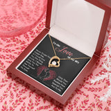 To the Love of my life - Forever Love Necklace Jewelry ShineOn Fulfillment 18k Yellow Gold Finish Luxury Box 