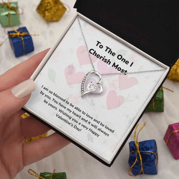 To The One I Cherish Most - Forever Love Necklace - Jewelry ShineOn Fulfillment 