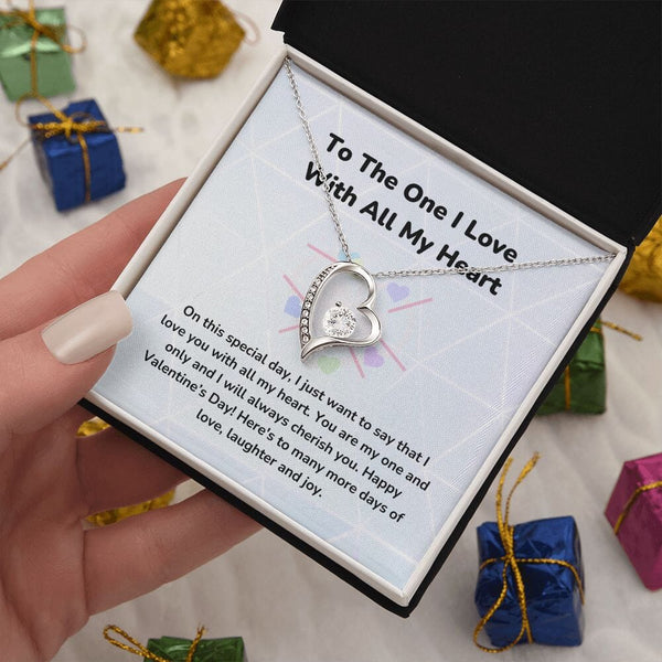 To The One I Love With All My Heart - Forever Love Necklace - Jewelry ShineOn Fulfillment 