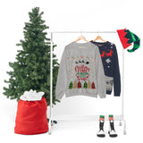 Ugly Christmas Sweater - Christmas Time is better with Wine Sweatshirt Printify 