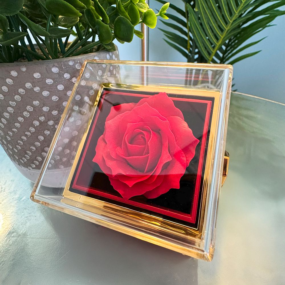 A Gift That Embodies Your Unbreakable Love - Love Knot Necklace with preserved rose. NEW Jewelry ShineOn Fulfillment 