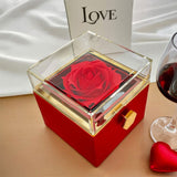 A Gift That Embodies Your Unbreakable Love - Love Knot Necklace with preserved rose. NEW Jewelry ShineOn Fulfillment 