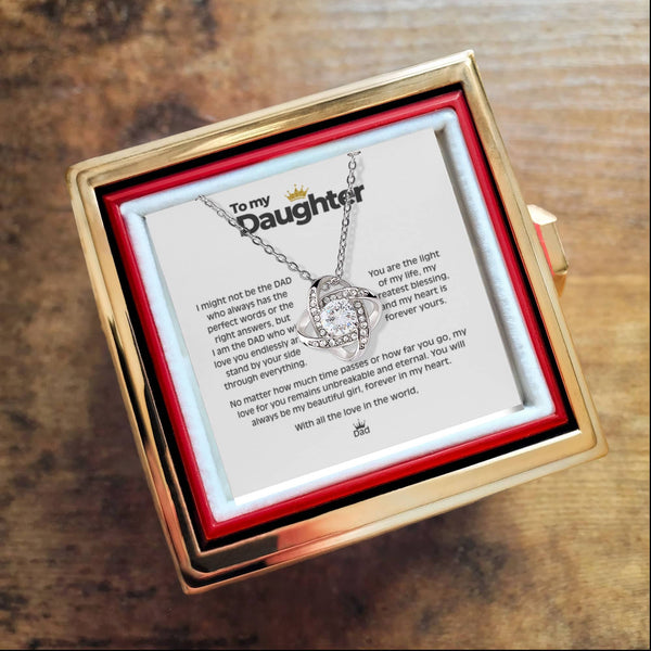 A Gift That Embodies Your Unbreakable Love - Love Knot Necklace with preserved rose. NEW Jewelry ShineOn Fulfillment 