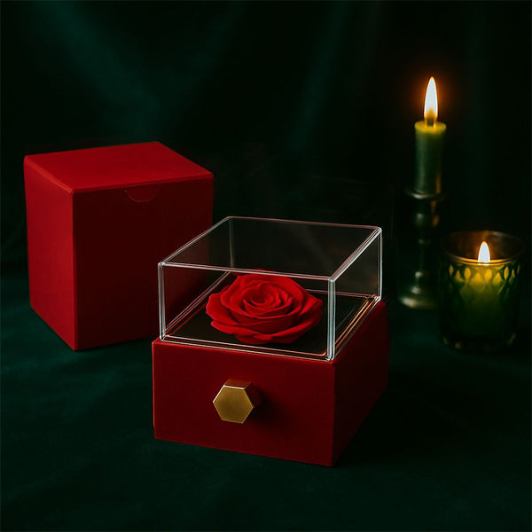 A Gift That Embodies Your Unbreakable Love - Love Knot Necklace with preserved rose. NEW Jewelry ShineOn Fulfillment 