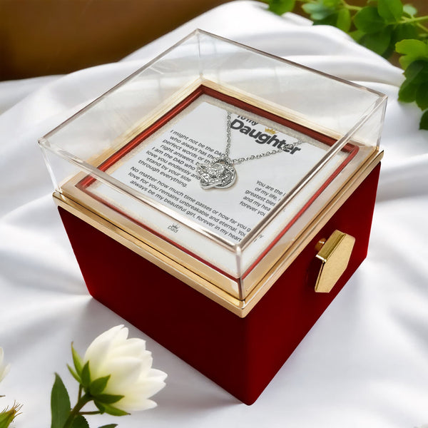 A Gift That Embodies Your Unbreakable Love - Love Knot Necklace with preserved rose. NEW Jewelry ShineOn Fulfillment 