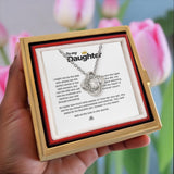A Gift That Embodies Your Unbreakable Love - Love Knot Necklace with preserved rose. NEW Jewelry ShineOn Fulfillment 