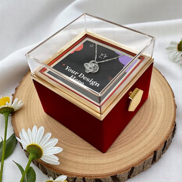 A Gift That Embodies Your Unbreakable Love - Love Knot Necklace with preserved rose. NEW Jewelry ShineOn Fulfillment 