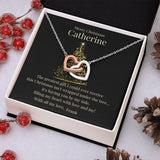 A Heartfelt Christmas Gift - Interlocking Hearts Necklace for Someone You Love Jewelry ShineOn Fulfillment 