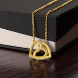 A Heartfelt Christmas Gift - Interlocking Hearts Necklace for Someone You Love Jewelry ShineOn Fulfillment 