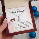 Alluring Beauty Necklace: An Emblem of Timeless Friendship Jewelry/AlluringBeauty ShineOn Fulfillment White Gold Finish Luxury Box 