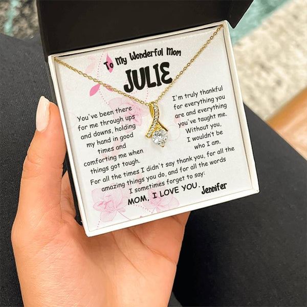 Alluring Beauty Personalized Necklace – A Signature Gift for Mom Jewelry/AlluringBeauty ShineOn Fulfillment 