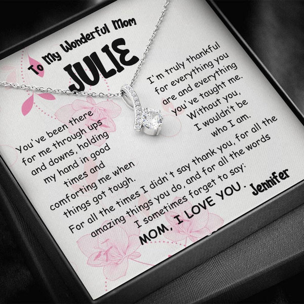 Alluring Beauty Personalized Necklace – A Signature Gift for Mom Jewelry/AlluringBeauty ShineOn Fulfillment 