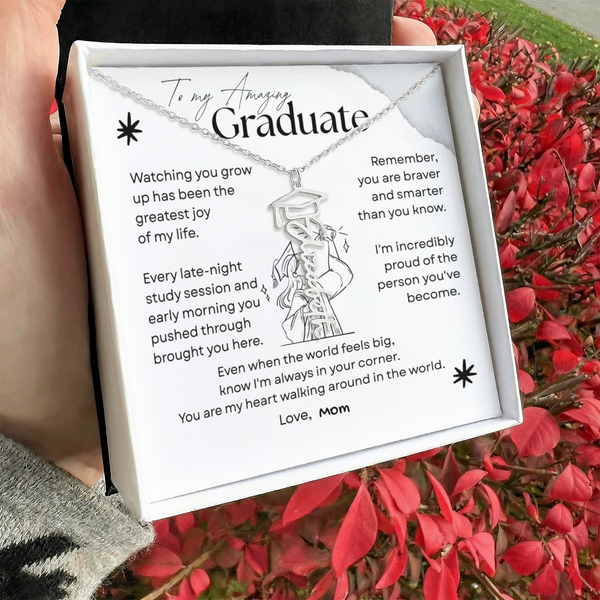 Heartfelt Graduation Gift for Daughter – Personalized Graduation Necklace