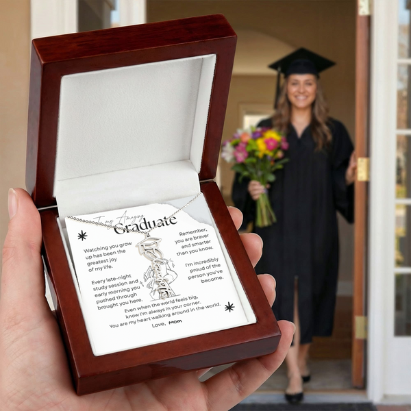 Heartfelt Graduation Gift for Daughter – Personalized Graduation Necklace