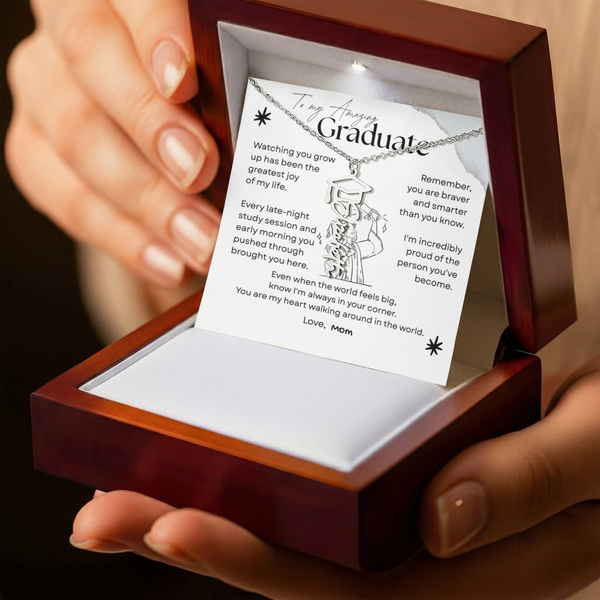 Heartfelt Graduation Gift for Daughter – Personalized Graduation Necklace