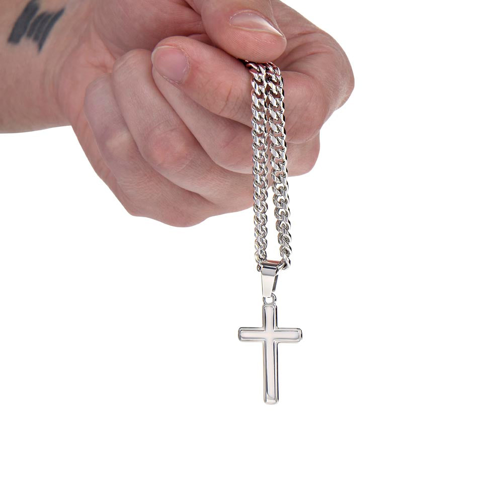 To My Incredible Son on Your Graduation - Personalized Cross Necklace