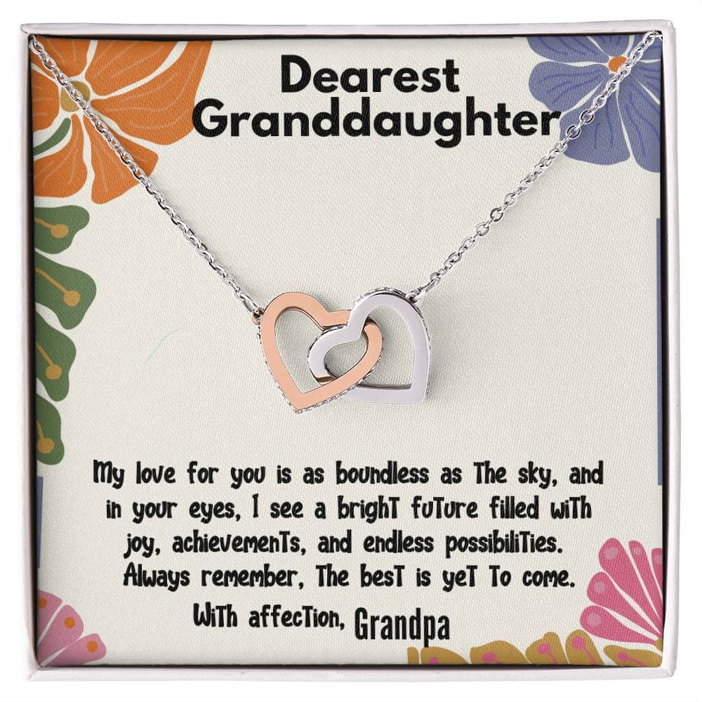 Boundless Love Interlocking Hearts Necklace: A Grandfather's Eternal Promise Jewelry/InterlockingHearts ShineOn Fulfillment 