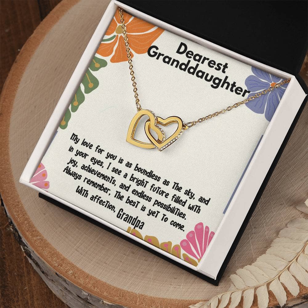 Boundless Love Interlocking Hearts Necklace: A Grandfather's Eternal Promise Jewelry/InterlockingHearts ShineOn Fulfillment 