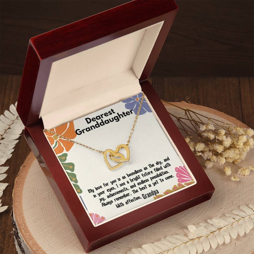 Boundless Love Interlocking Hearts Necklace: A Grandfather's Eternal Promise Jewelry/InterlockingHearts ShineOn Fulfillment 