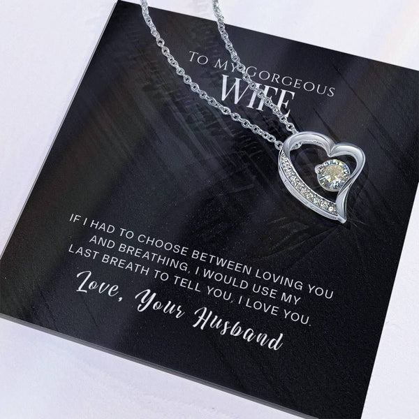 Breathless Love Necklace: A Timeless Tribute to Your Eternal Bond Jewelry/ForeverLove ShineOn Fulfillment 