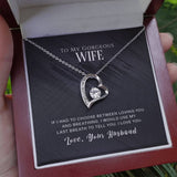 Breathless Love Necklace: A Timeless Tribute to Your Eternal Bond Jewelry/ForeverLove ShineOn Fulfillment 14k White Gold Finish Luxury Box 