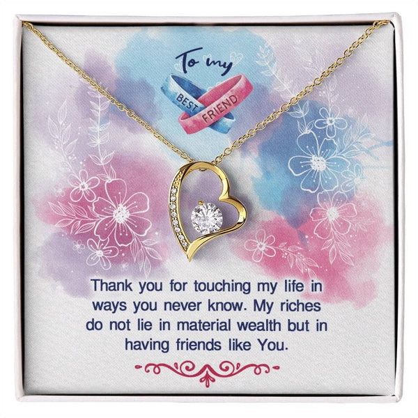 Cherished Bond Necklace: A Token of Unbreakable Friendship Jewelry/ForeverLove ShineOn Fulfillment 