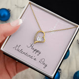 Cherished Embrace: The Forever Love Necklace - A Timeless Valentine's Gesture Jewelry/ForeverLove ShineOn Fulfillment 18k Yellow Gold Finish Standard Box 