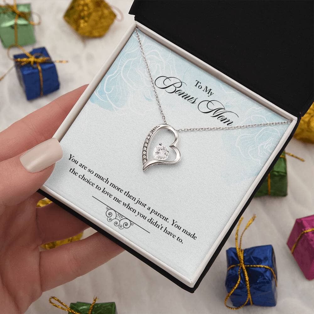 Cherished Heart: The Forever Love Necklace for Your Bonus Mom Jewelry/ForeverLove ShineOn Fulfillment 