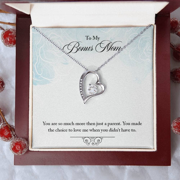 Cherished Heart: The Forever Love Necklace for Your Bonus Mom Jewelry/ForeverLove ShineOn Fulfillment 