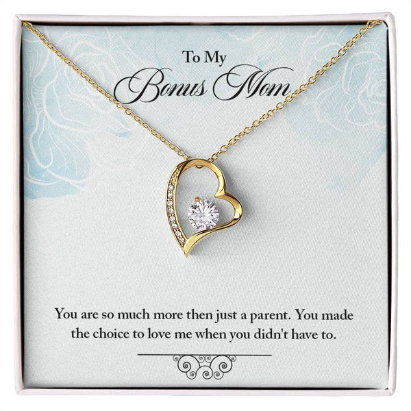 Cherished Heart: The Forever Love Necklace for Your Bonus Mom Jewelry/ForeverLove ShineOn Fulfillment 