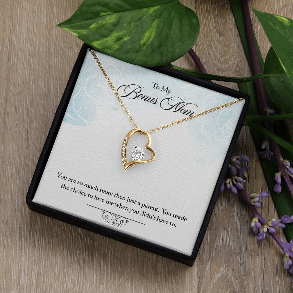 Cherished Heart: The Forever Love Necklace for Your Bonus Mom Jewelry/ForeverLove ShineOn Fulfillment 