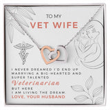 Cherished Hearts: The Veterinarian's Love Necklace Jewelry/InterlockingHearts ShineOn Fulfillment 