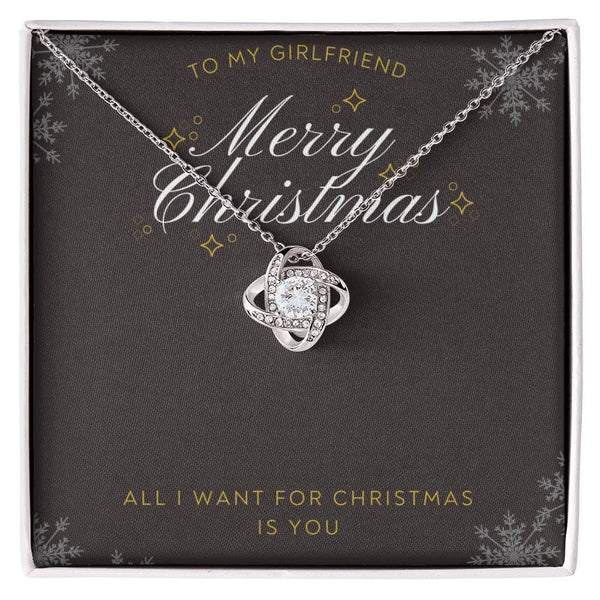 Cherished Love Knot Necklace: A Timeless Christmas Symbol of Your Unbreakable Bond Jewelry/LoveKnot ShineOn Fulfillment 