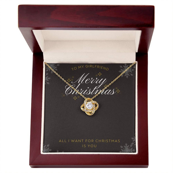 Cherished Love Knot Necklace: A Timeless Christmas Symbol of Your Unbreakable Bond Jewelry/LoveKnot ShineOn Fulfillment 