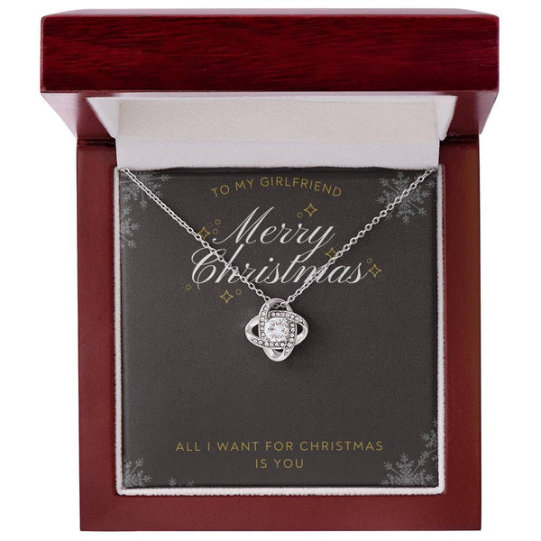 Cherished Love Knot Necklace: A Timeless Christmas Symbol of Your Unbreakable Bond Jewelry/LoveKnot ShineOn Fulfillment 