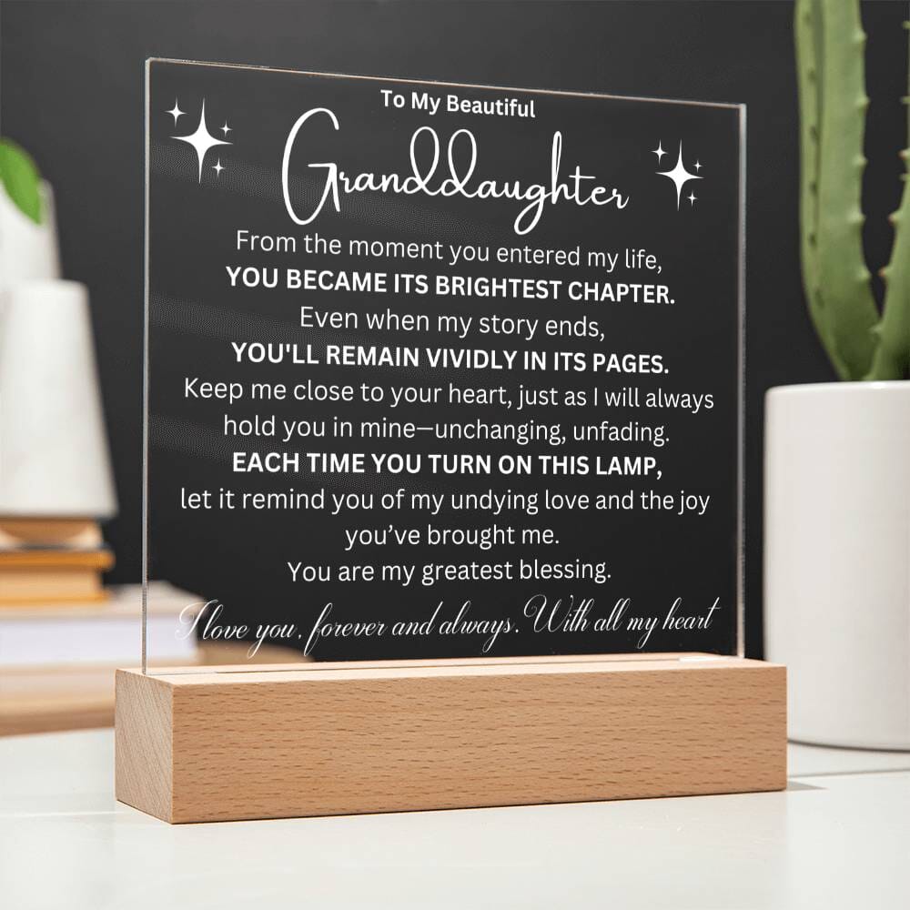 Cherished Moments: Granddaughter's LED Acrylic Love Plaque – Kendall's ...