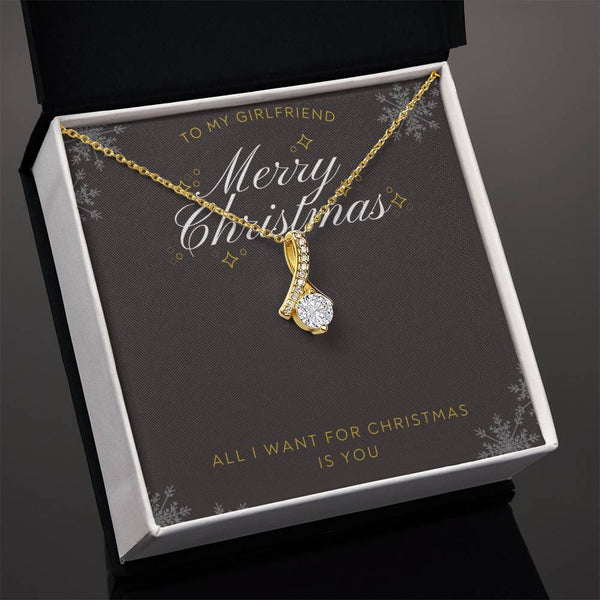 Cherished Moments Necklace: A Sparkling Christmas Love Story for Your Girlfriend Jewelry/AlluringBeauty ShineOn Fulfillment 