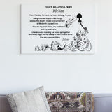 Customized Wedding Canvas for the New Wife - A Timeless and Personal Gift customcat 