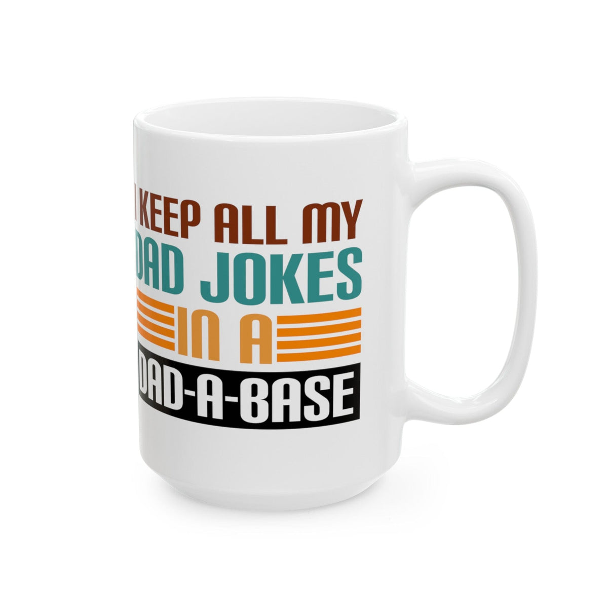 "Dad-a-base" Mug - Perfect Gift for Dad (11oz, 15oz) Mug Printify 15oz 