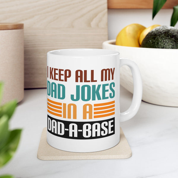 "Dad-a-base" Mug - Perfect Gift for Dad (11oz, 15oz) Mug Printify 