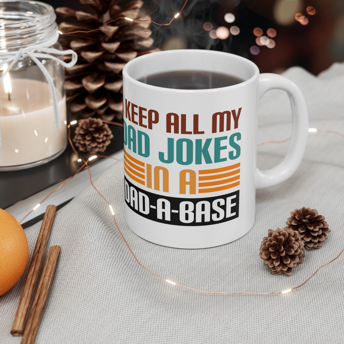 "Dad-a-base" Mug - Perfect Gift for Dad (11oz, 15oz) Mug Printify 