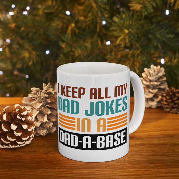 "Dad-a-base" Mug - Perfect Gift for Dad (11oz, 15oz) Mug Printify 