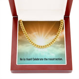 Divine Elegance: The Resurrection Cuban Link Chain – A Symbol of Faith and Fashion Jewelry/Cubanlink ShineOn Fulfillment 