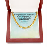 Divine Strength Cuban Link Necklace: A Symbol of Faith and Courage Jewelry/Cubanlink ShineOn Fulfillment 